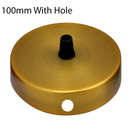 Side Fitting 100mm Ceiling Rose With Hole~1012