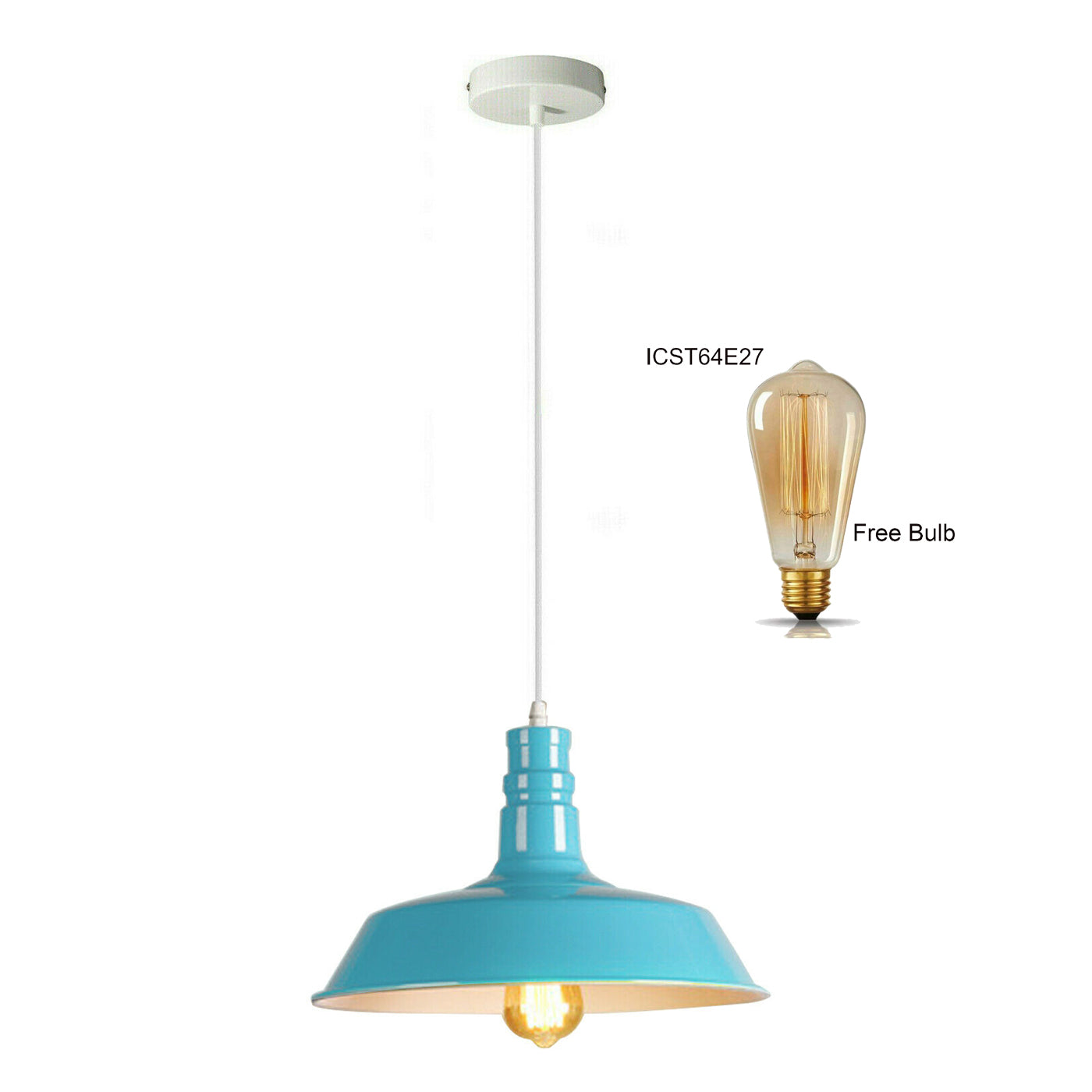 Metal Bowl Shade Pendant Light Chandelier Decorative Hanging Lamp Pendant Lighting Adjustable~1277 - LEDSone UK Ltd