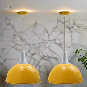 2 Pack Modern Vintage Industrial Retro Loft Metal Ceiling Lamp Shade Pendant Light~3575