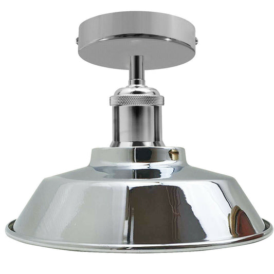 LEDSone industrial vintage Ceiling Light Retro Flush Mount Ceiling Lamp Shade Fitting UK~1924 - LEDSone UK Ltd
