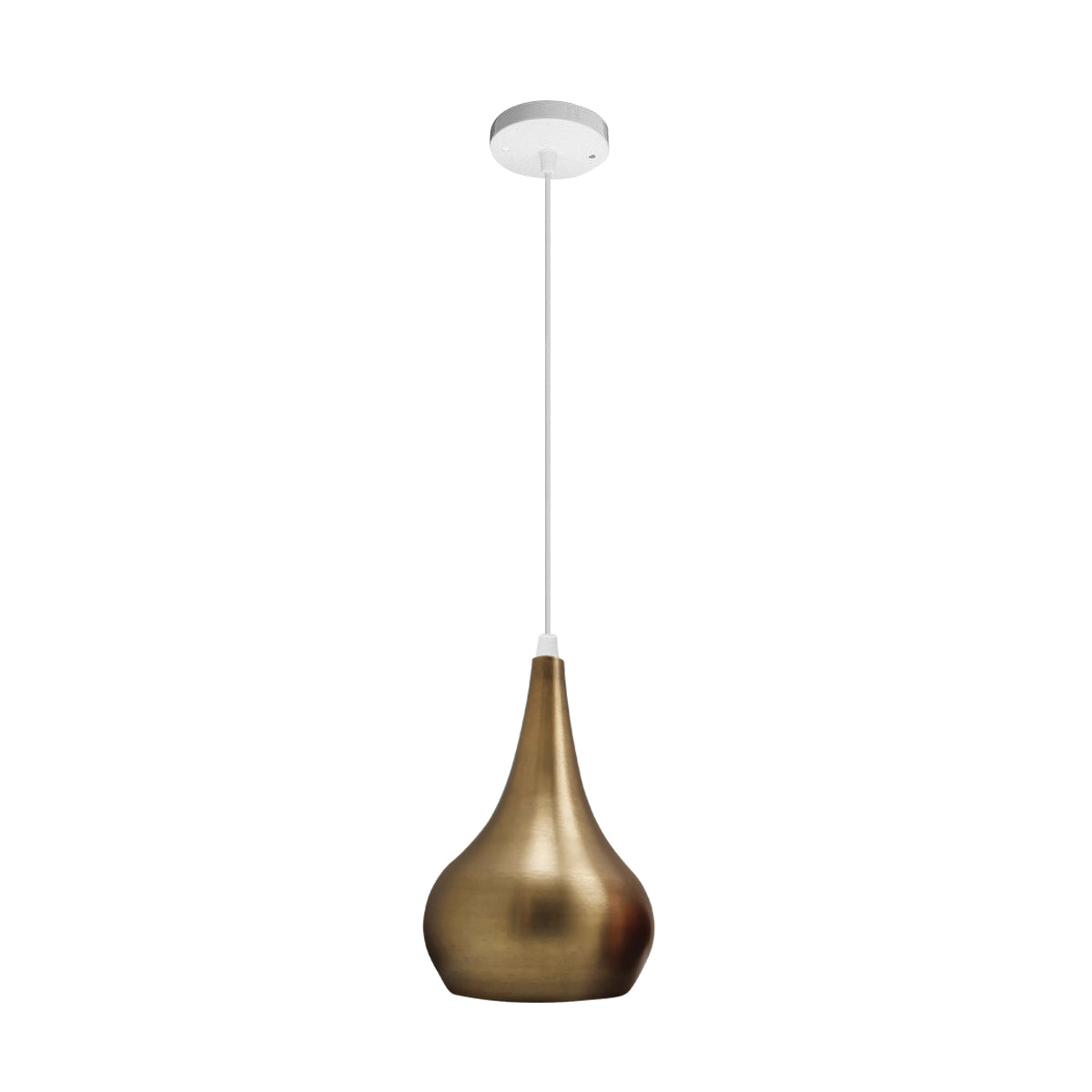 Ceiling Yellow Brass Colour Pendant Lamp Light Retro Industrial Modern Indoor Metal Gloss Style~2545 - LEDSone UK Ltd