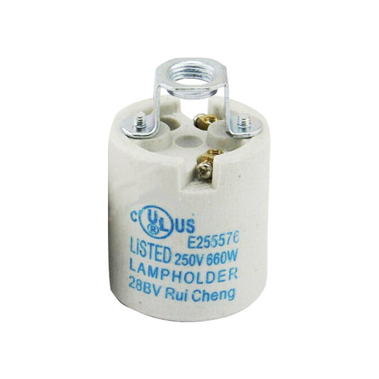 CERAMIC Porcelain Type 6 ES E27 EDISON SCREW Heat Bulb Lamp Holder~2961 - LEDSone UK Ltd