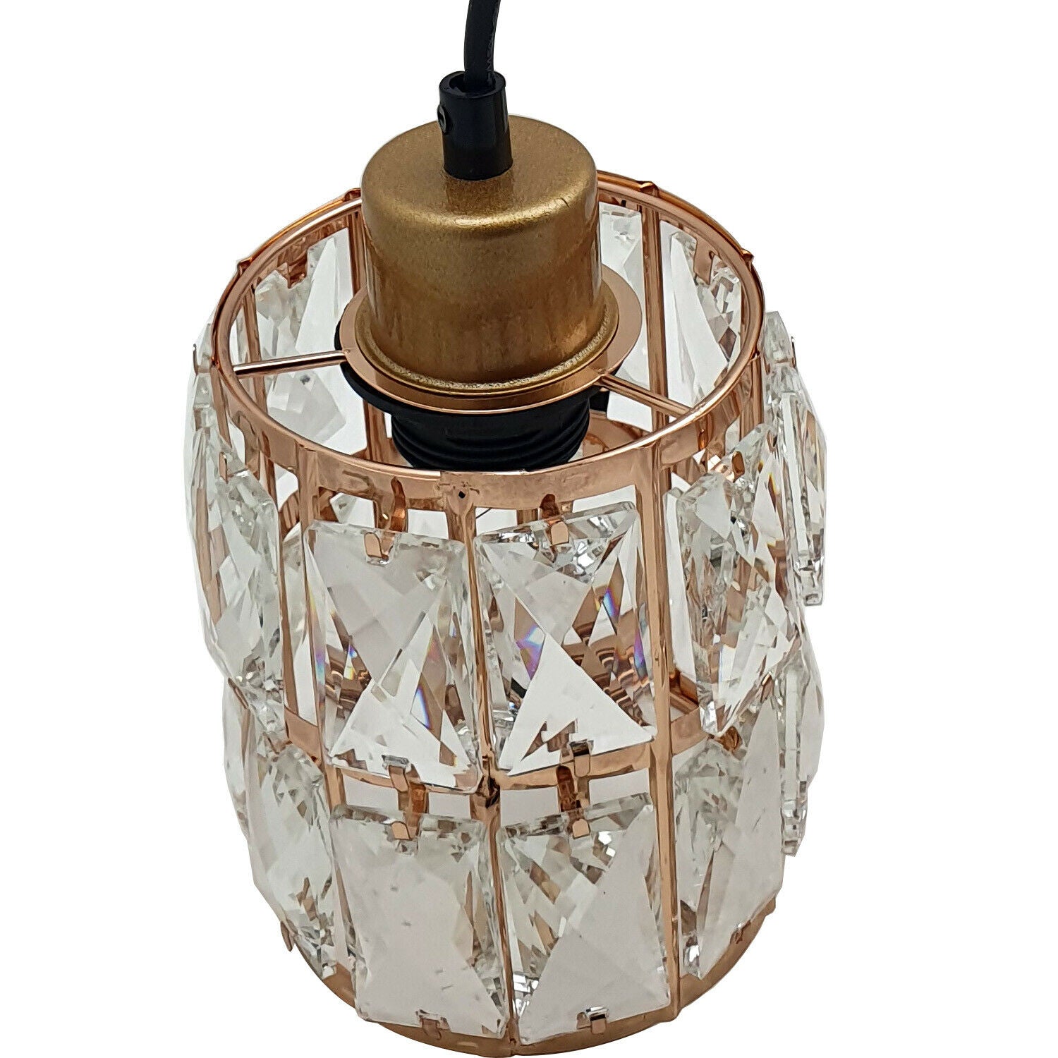 Chandelier Crystal Light Shades Droplet Rectangle Ceiling Pendant Lampshade~2715 - LEDSone UK Ltd