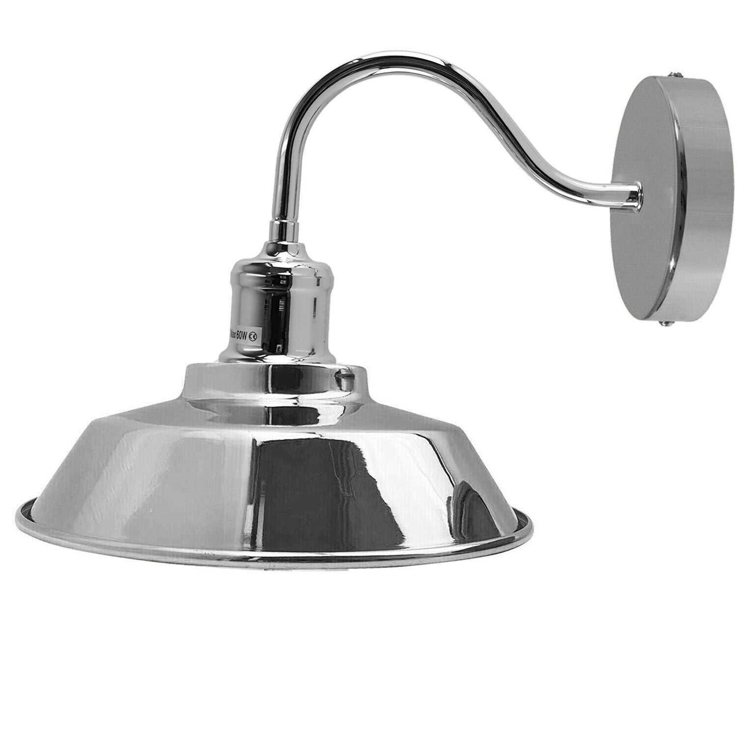 Chrome Wall Lights Sconces For Indoors Industrial Wall Mounted Light~1745 - LEDSone UK Ltd