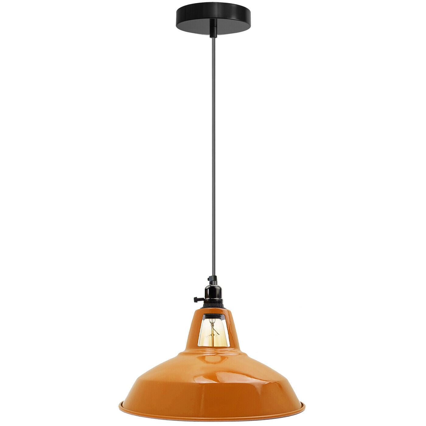 Colorful Metal Lampshade in Orange 