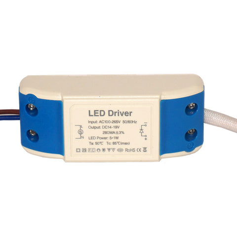 5W DC 14-19V 280mAmp LED Driver Constant Current Transformer~3323