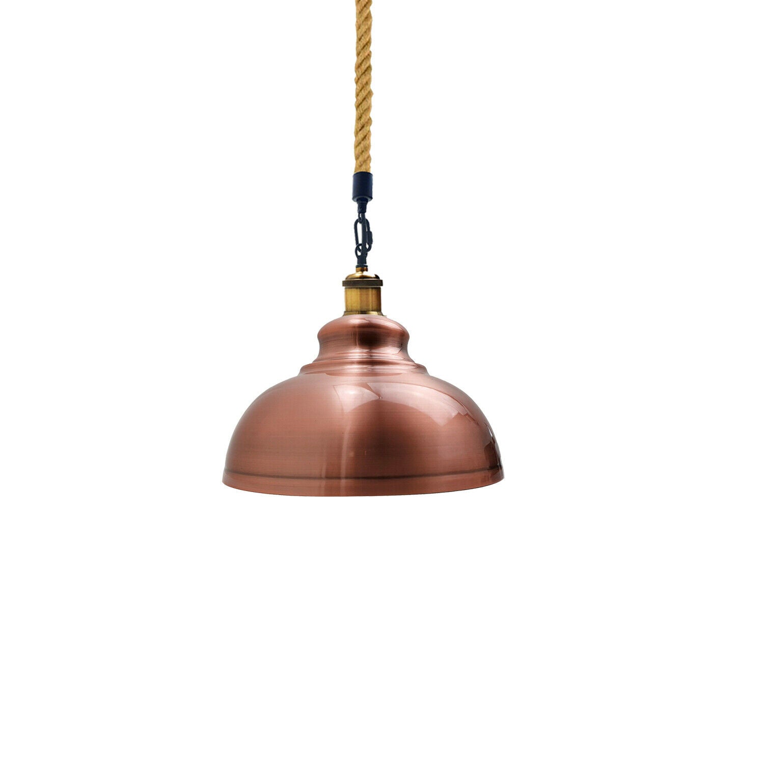 Copper Hemp Hanging Retro Ceiling Industrial Light~1937 - LEDSone UK Ltd