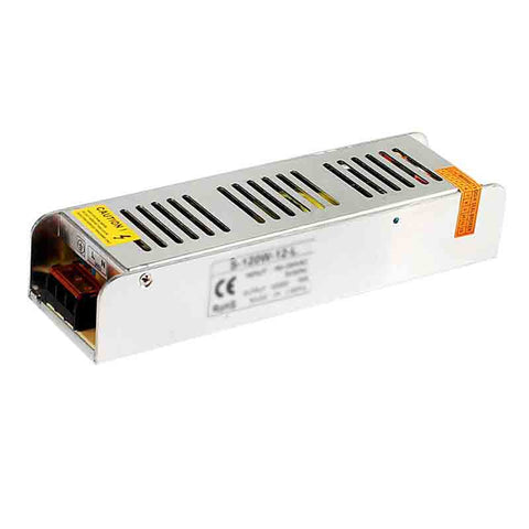 Mini IP20 12V LED Transformer 120W, Universal Input (Indoor)~3329