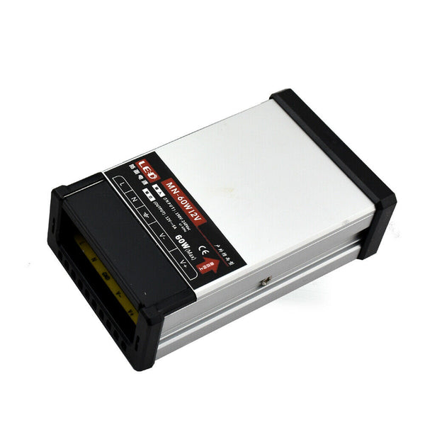 12V 60W LED Transformer 5A IP45 Rainproof Power Supply~2109