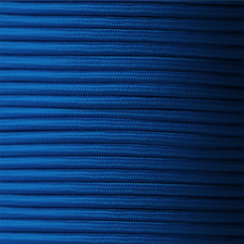 3 Core Round Vintage Italian Braided Fabric Cable Flex 0.75mm Dark Blue UK - Shop for LED lights - Transformers - Lampshades - Holders | LEDSone UK