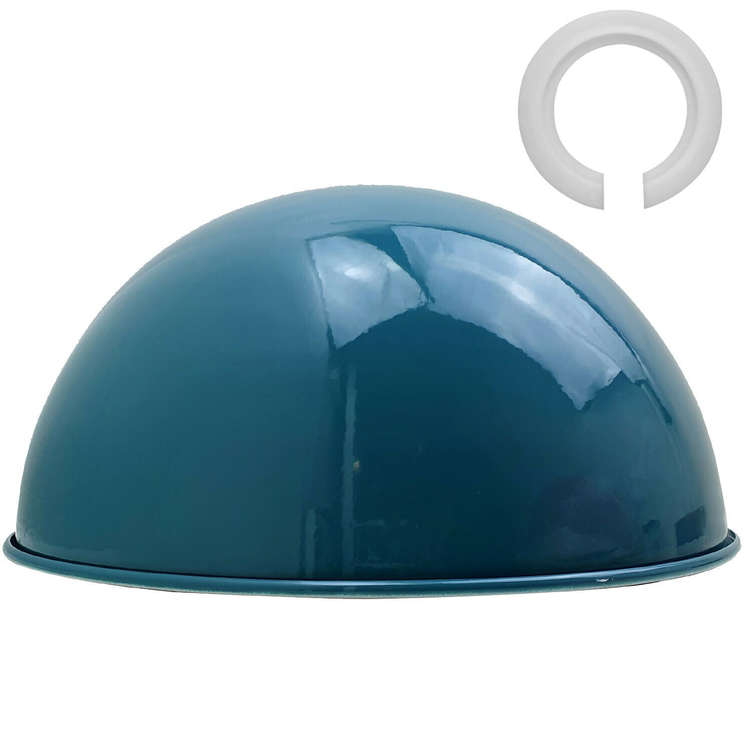Modern Blue Ceiling Light Shade Hanging Pendant Lamp Metal Dome Shade~1890 - LEDSone UK Ltd