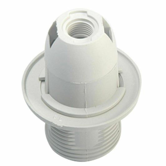 E14 Screw Lampshade Light holder Collar Ring Adaptor Bulb Holder White~1831 - LEDSone UK Ltd