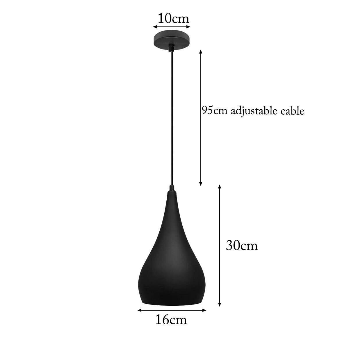 LEDSone industrial vintage Black Orange Adjustable Ceiling Pendant Lights~1592 - LEDSone UK Ltd