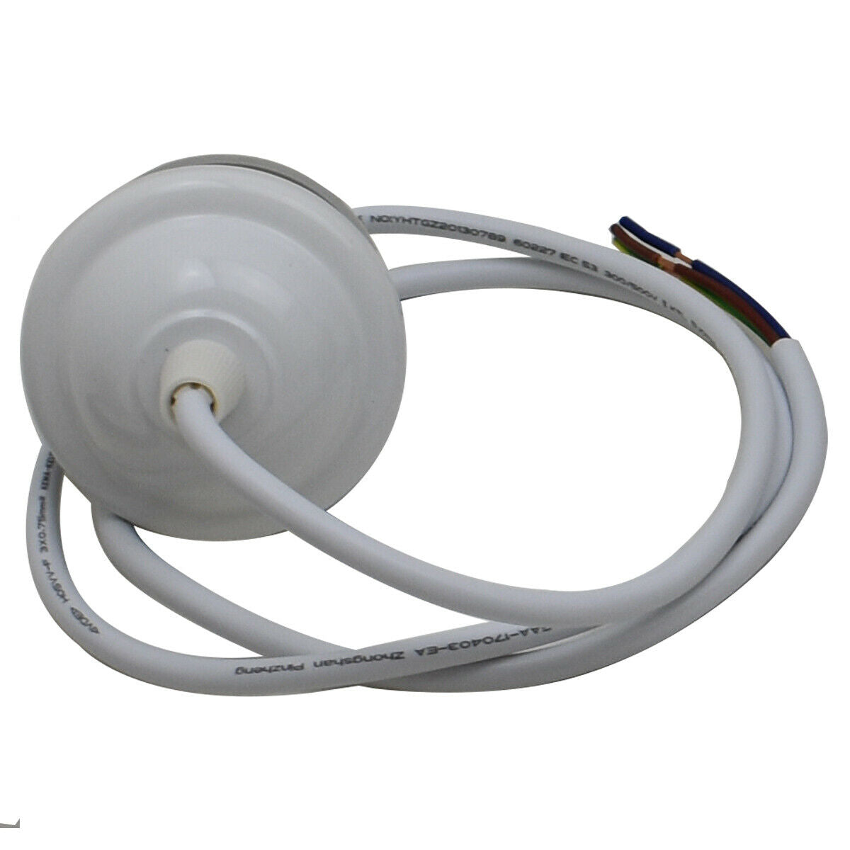 E27 Ceiling Rose White Light PVC Flex Pendant Lamp Holder Fitting~2378 - LEDSone UK Ltd