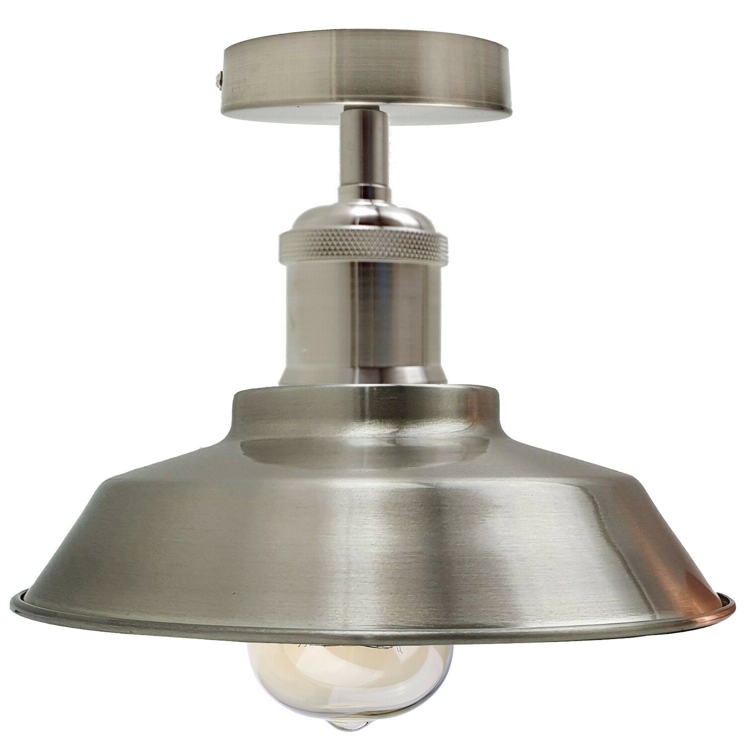 Bowl shaped metal ceiling lamp for hallway kitchen bedroom UK