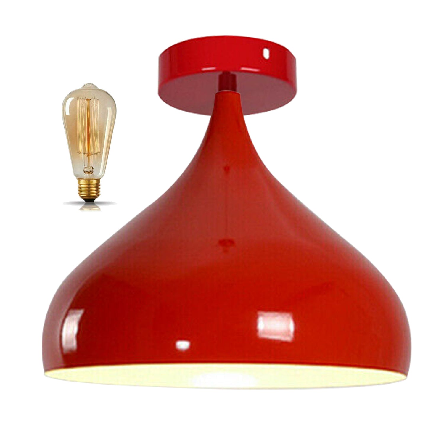 Modern Vintage Ceiling Flush Mound Pendant Lamp UK~1293 - LEDSone UK Ltd