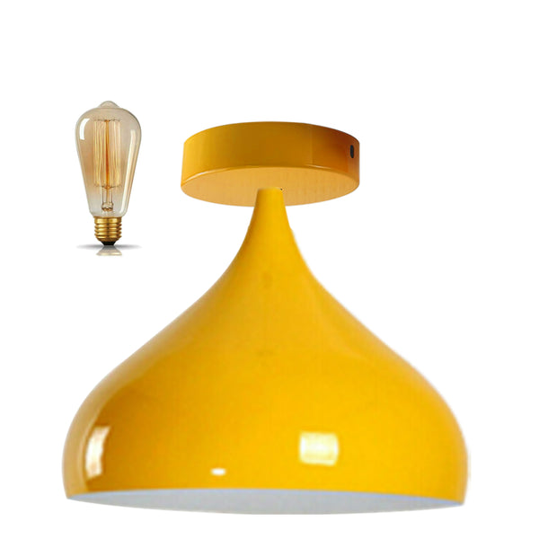Moderne plafondlampen voor koffiebars en bars~1272 – Geel / Met lamp