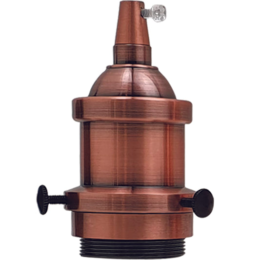 LEDSone industrial vintage ES E27 Batten Lamp Bulb Holder With Shade Ring Ideal for Vintage~2679 - LEDSone UK Ltd