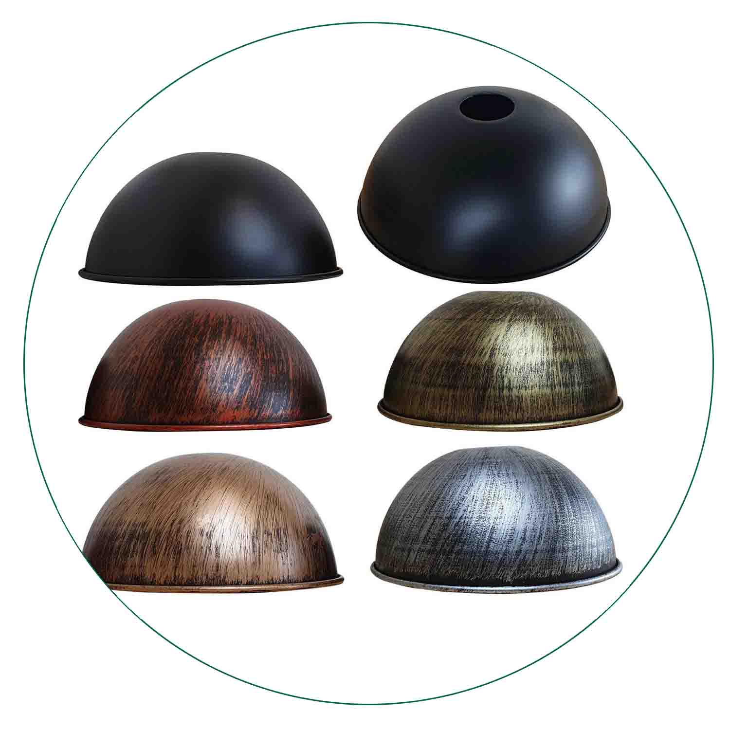 210mm Dome Easy Fit Light Shades Modern Ceiling Pendant Lampshades~1389 - LEDSone UK Ltd