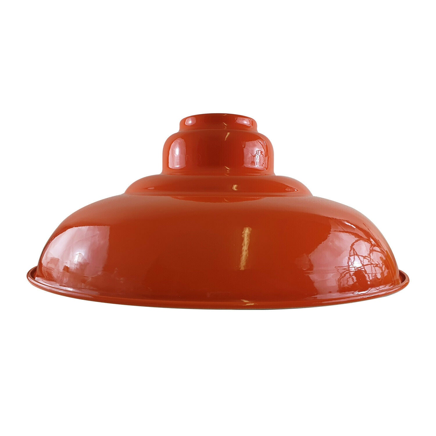 Orange Colour Gloss Modern Metal Indoor Home Light Lampshade~1088 - LEDSone UK Ltd
