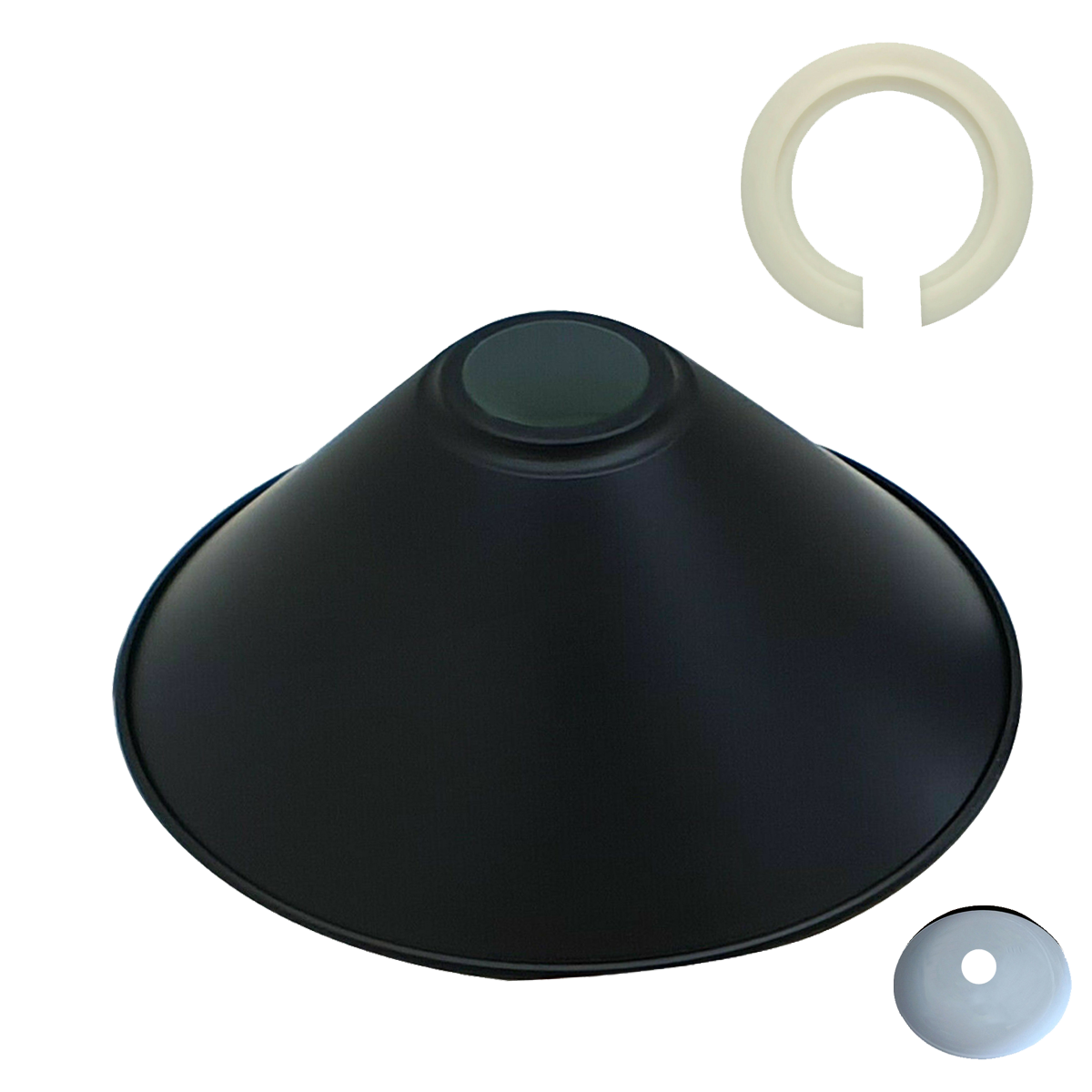 Modern Ceiling Pendant Light Shades Black Colour Lamp Shades Easy Fit New~1103 - LEDSone UK Ltd