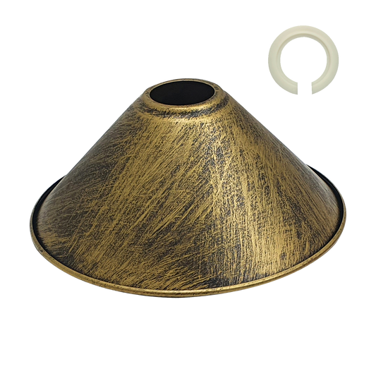 Modern Metal Brushed Brass Color Corn Lampshade~1114 - LEDSone UK Ltd