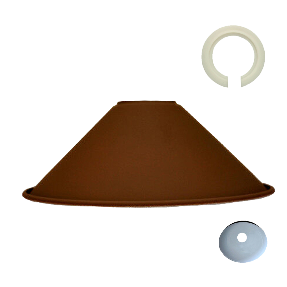 Modern Metal Brown Easy Fit Lampshade~1102 - LEDSone UK Ltd