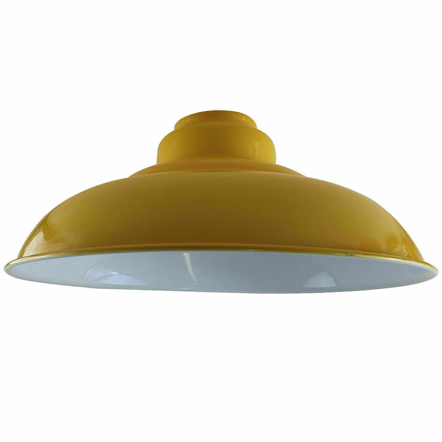 Yellow Colour Gloss Modern Metal Indoor Home Light Lampshade~1091 - LEDSone UK Ltd