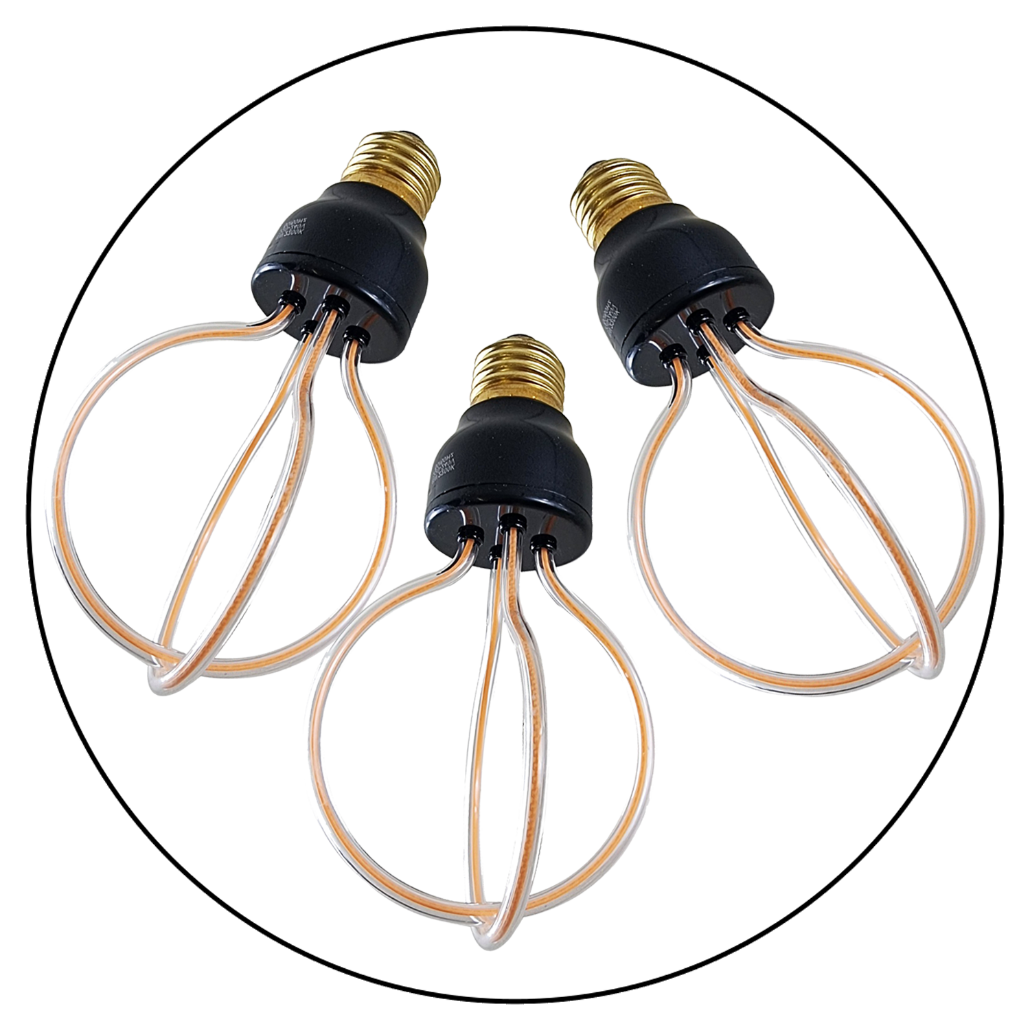 3 Pack 8W Retro LED Soft Filament E27 Decorative Industrial Light~1007 - LEDSone UK Ltd