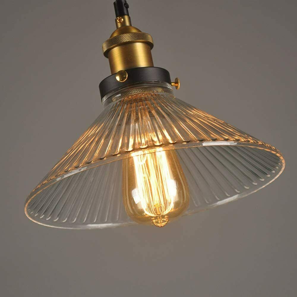 Industrial Suspended Ceiling Lights Style Glass Lamp Shade~1419 - LEDSone UK Ltd