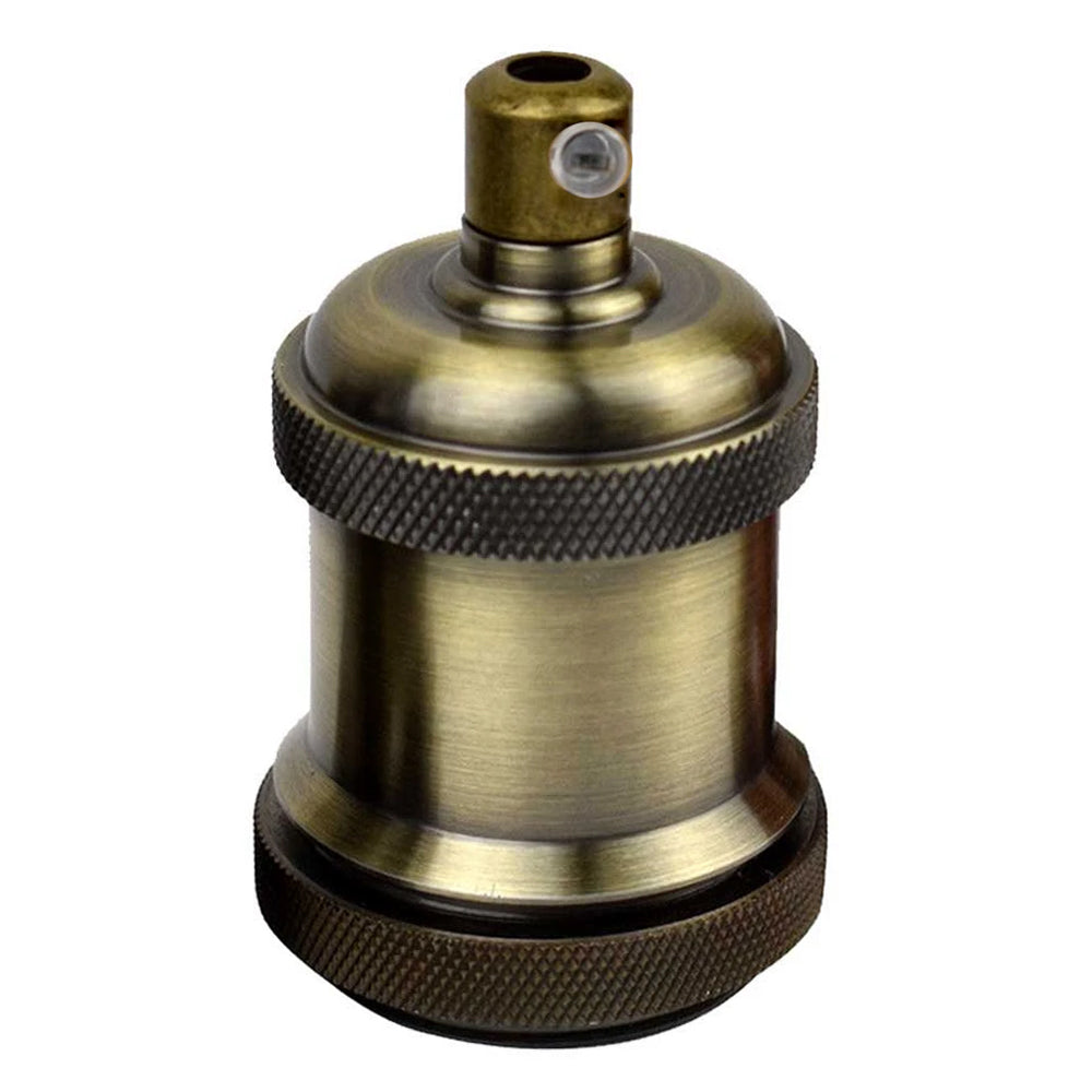 Green Brass E27 Metal Lamp/Bulb Holder Ideal for Vintage Edison Filament Bulbs Antique metal~2933 - LEDSone UK Ltd