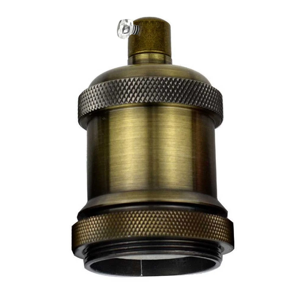 Green Brass E27 Metal Lamp/Bulb Holder Ideal for Vintage Edison Filament Bulbs Antique metal~2933 - LEDSone UK Ltd