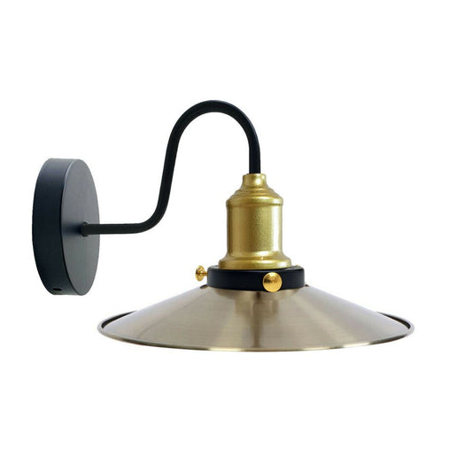 Green Brass Wall Light Lampshade Modern Industrial Wall Lamp~1576 - LEDSone UK Ltd