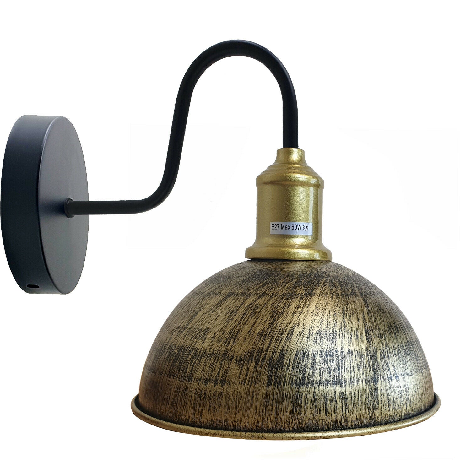 Half Round Shape Modern Vintage Retro Rustic Sconce Wall Light Lamp Fitting Fixture~1792 - LEDSone UK Ltd