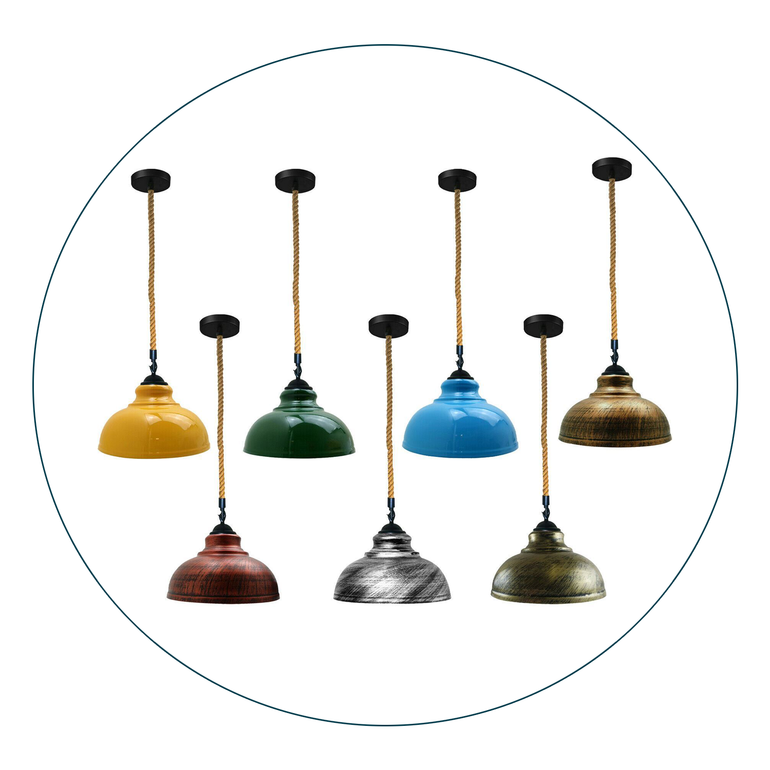 Retro Vintage Style Metal Ceiling Hanging Pendant Light~1168 - LEDSone UK Ltd