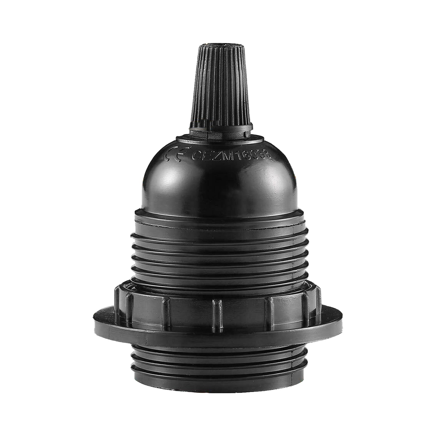 Black Bakelight with thread and without ring Lamp holder~3652 - LEDSone UK Ltd