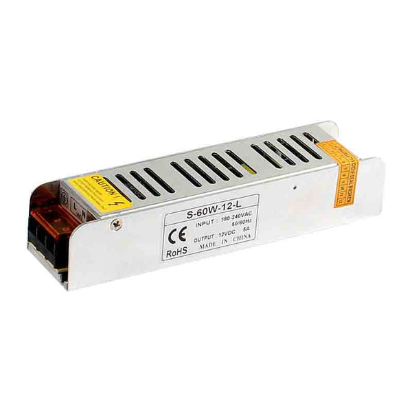 12V 60W LED Transformer 5A Switching Power Supply AC to DC~3332