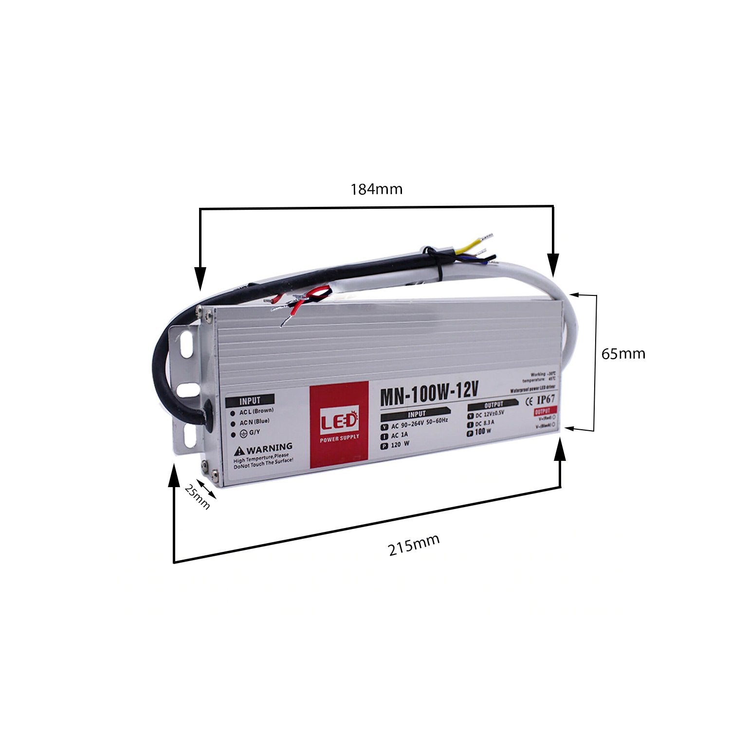 100W LED driver switch power supply transformer IP67 Ultra Slim~2099 - LEDSone UK Ltd