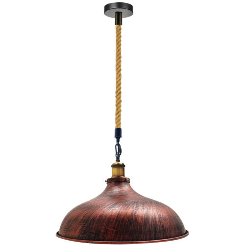 Industrial Retro Loft Style Ceiling Pendant Light Lamp Shade Rustic Lamp~1946 - LEDSone UK Ltd