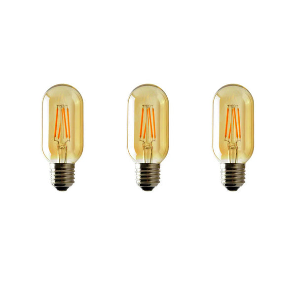 3-pack 4W T45 E27 LED dimbare vintage bajonetgloeilamp ~4169
