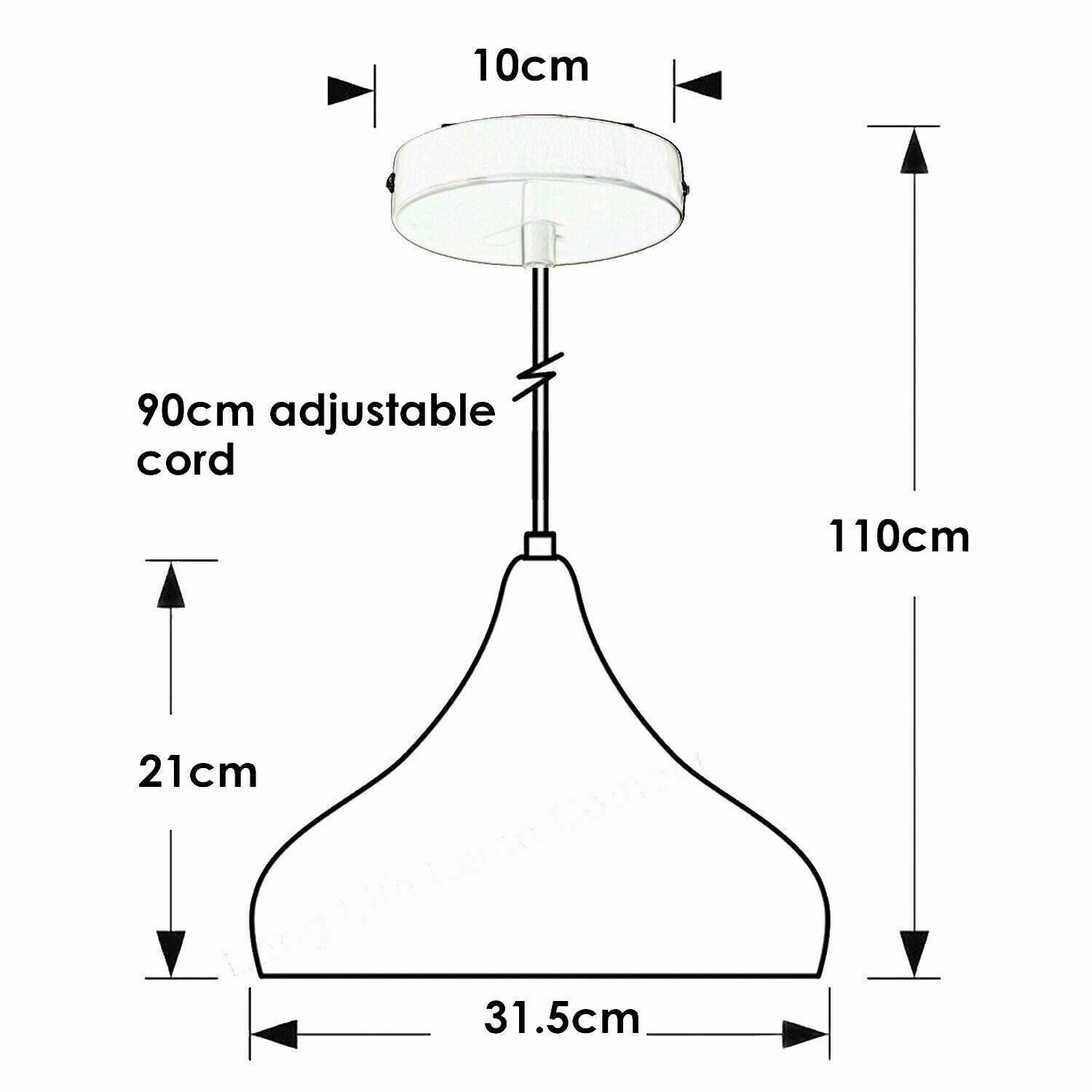 Modern Green Vintage Pendant Lamp Shade Industrial Hanging Ceiling Lighting~1512 - LEDSone UK Ltd