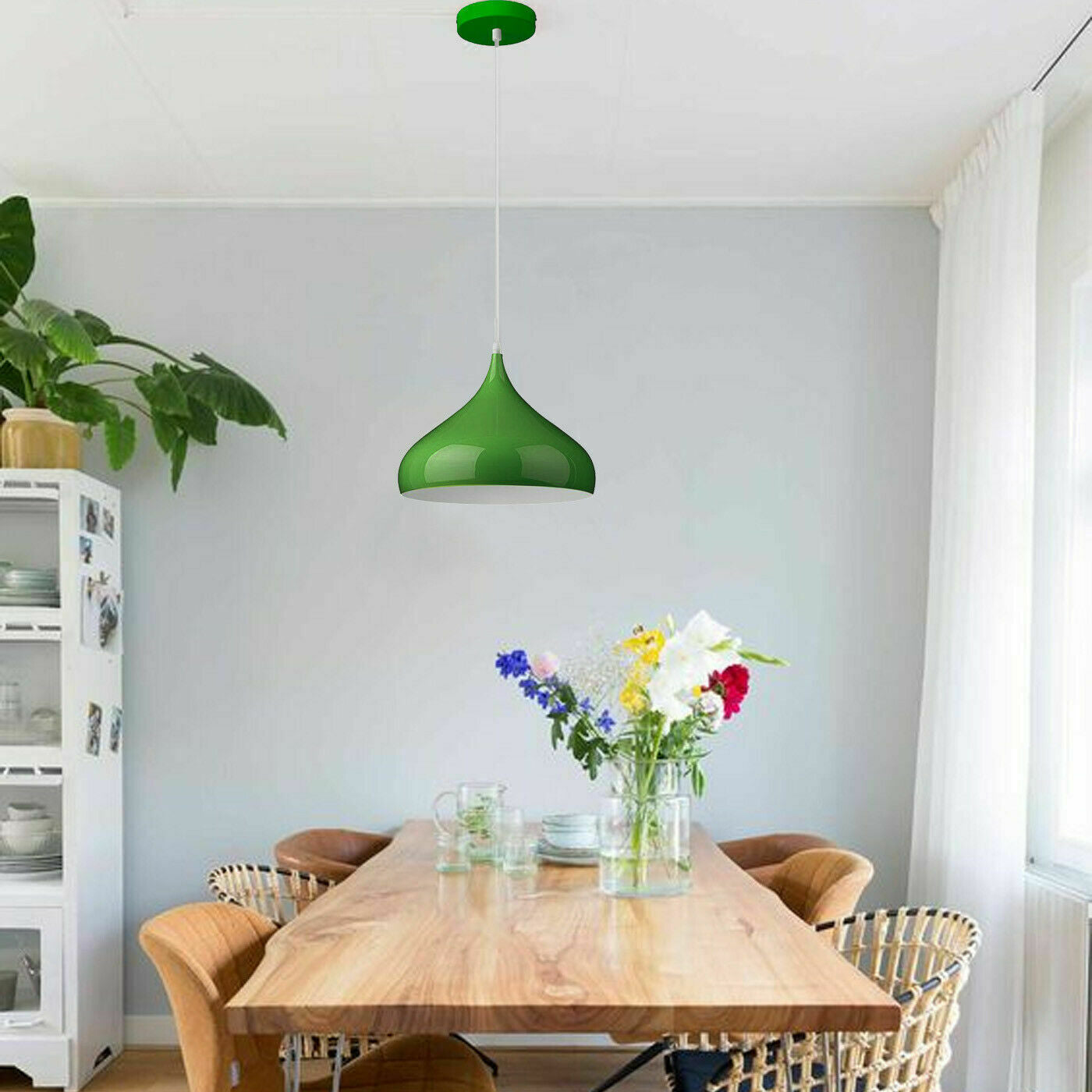 Modern Green Vintage Pendant Lamp Shade Industrial Hanging Ceiling Lighting~1512 - LEDSone UK Ltd