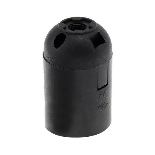 Black Screw E27 Light Bulb Lamp Holder Base Pendant Socket~3654 - LEDSone UK Ltd