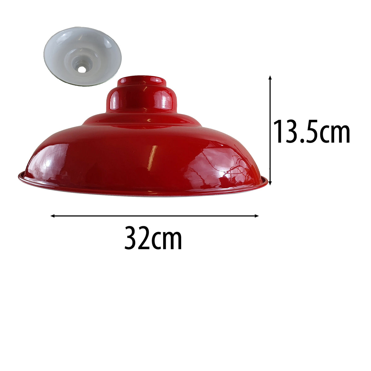 Red Colour Gloss Modern Metal Indoor Home Light Lampshade~1089 - LEDSone UK Ltd