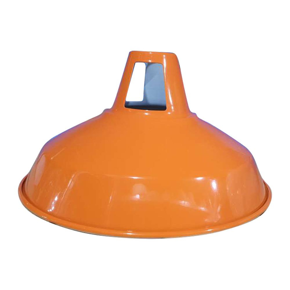 Metal Ceiling Vintage Industrial Loft Style Lampshade Orange Colour~1079 - LEDSone UK Ltd