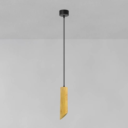 Modern Hanging Fixture Nordic Long Tube Hanging Lamp Bamboo GU10 Pendant Light-App 8