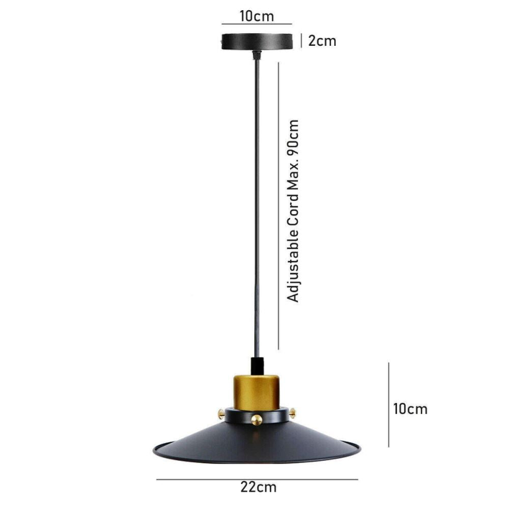 Metal vintage lampshade (10)