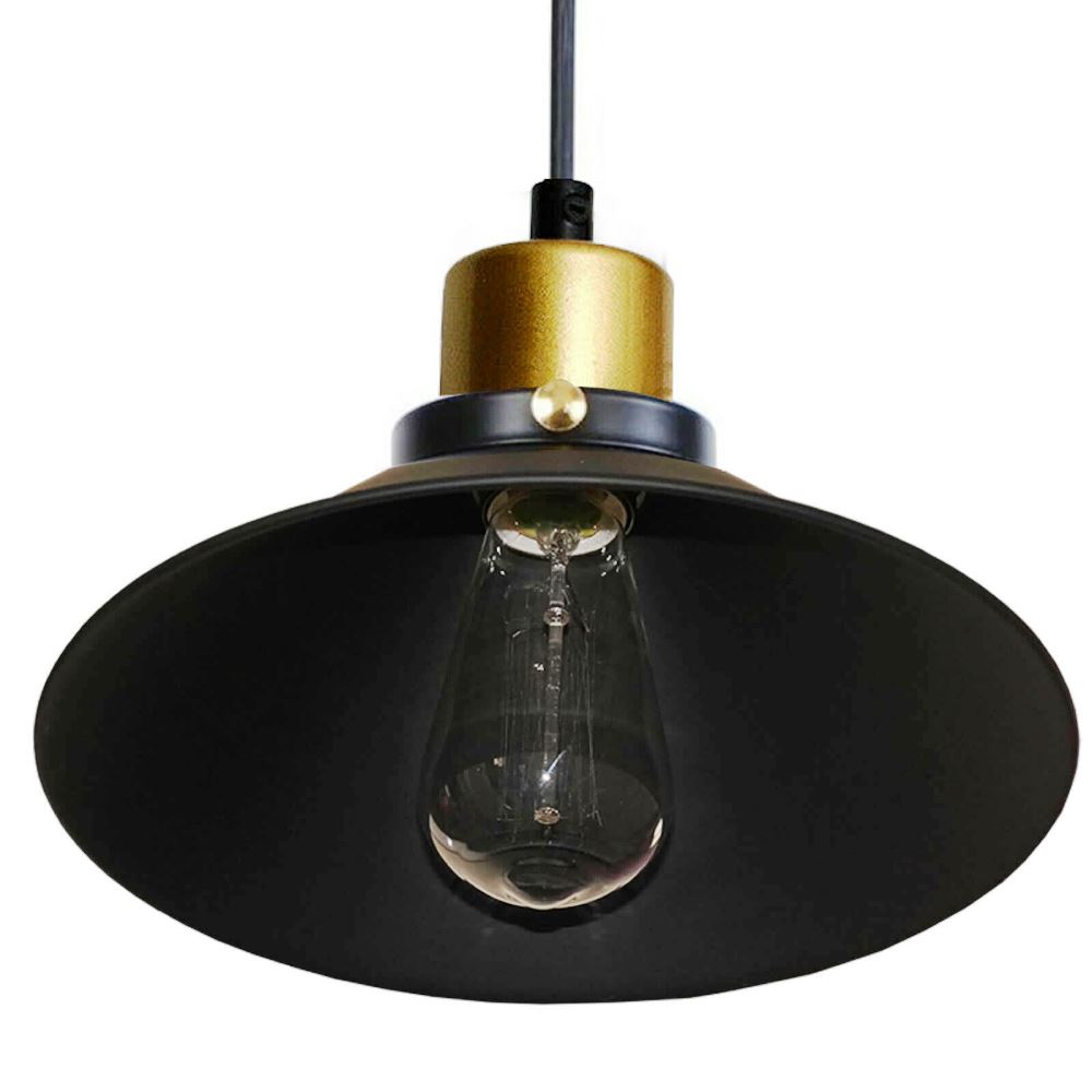 Metal Pendant Light Shade Black Retro Industrial Ceiling Lampshades~3365 - LEDSone UK Ltd