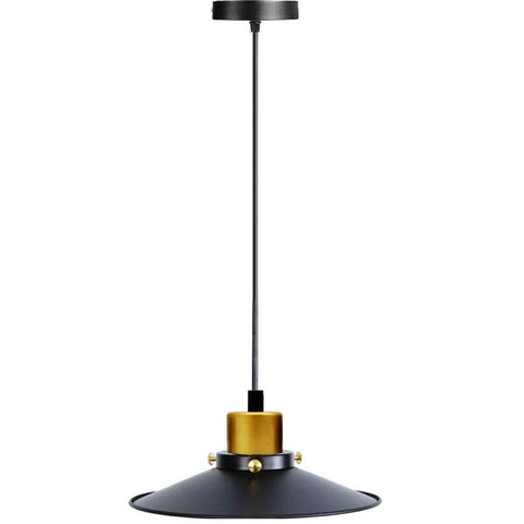 Metal Pendant Light Shade Black Retro Industrial Ceiling Lampshades~3365