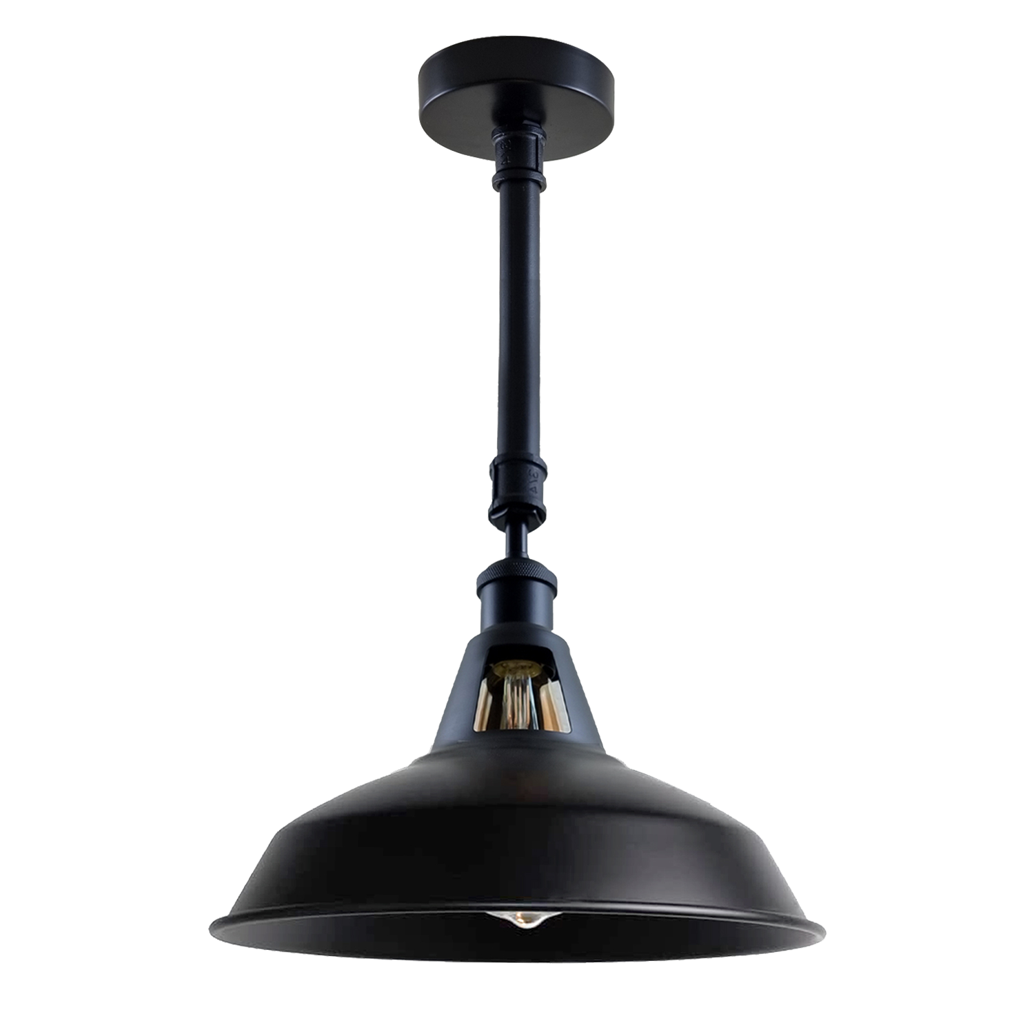 Black Metal Lampshade Industrial Retro Lighting Ceiling Light~1140 - LEDSone UK Ltd